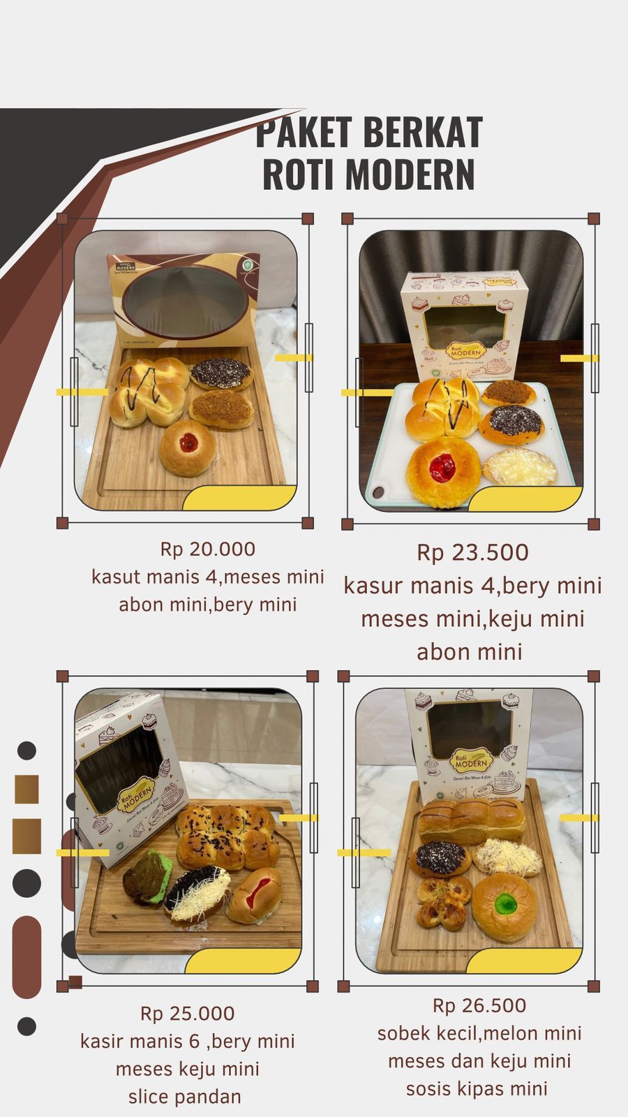 Paket Berkat Roti Modern